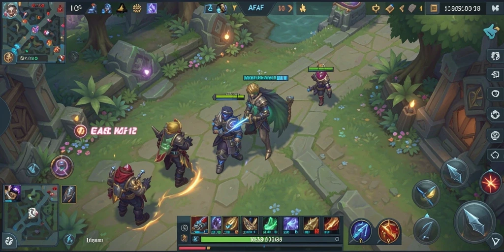 Tampilan gameplay AFAF yang intens dan strategis.
