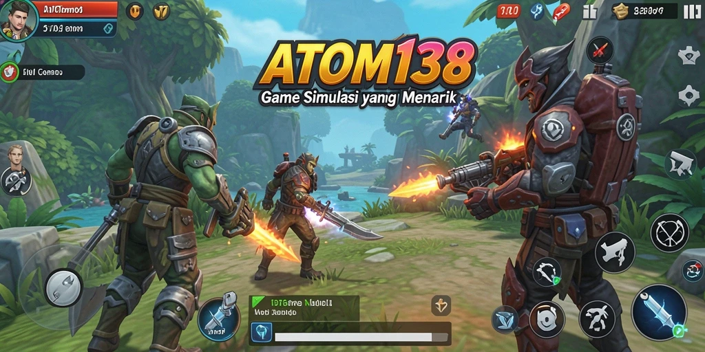 Tampilan utama ATOM138 menunjukkan gameplay simulasi yang mengasyikkan.