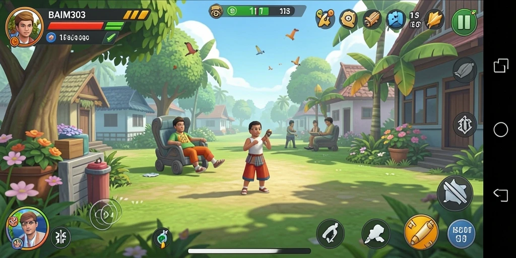 Tangkapan layar utama BAIM303 dengan gameplay yang menyenangkan.