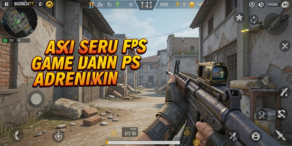 Screenshot gameplay BIGRICH77 yang menampilkan aksi tembak-tembakan yang intens.