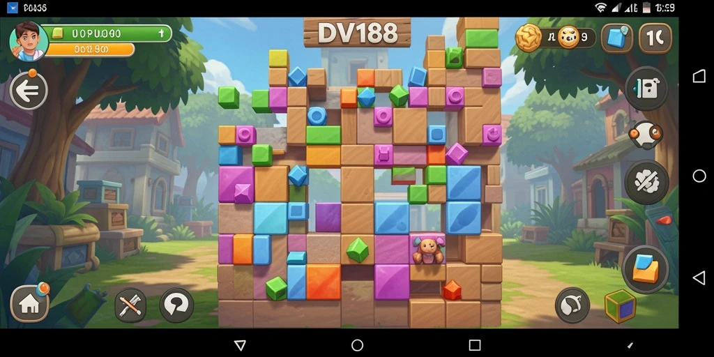 Tampilan gameplay DV188 yang menarik dengan berbagai puzzle menantang.
