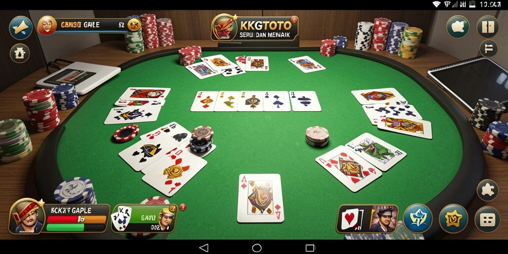 Tampilan gameplay seru dalam KPKTOTO yang penuh tantangan Gaple.