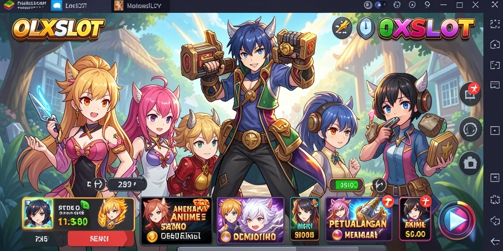 Tampilan gameplay seru OLXSLOT yang memukau dan penuh warna.