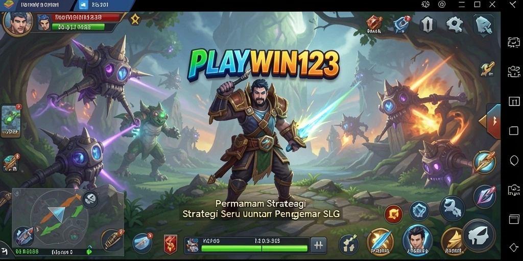 Tangkapan layar game PLAYWIN123 menampilkan aksi strategis dan pertempuran yang mendebarkan.