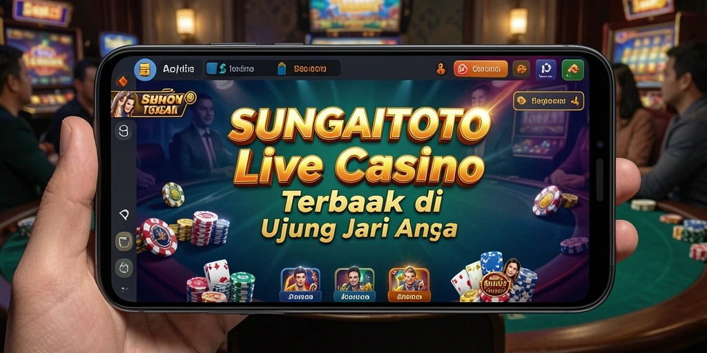 Tampilan gameplay Live Casino SUNGAITOTO yang mendebarkan dan interaktif.