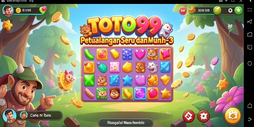 Screenshot gameplay TOTO99 yang menunjukkan keseruan mencocokkan objek.