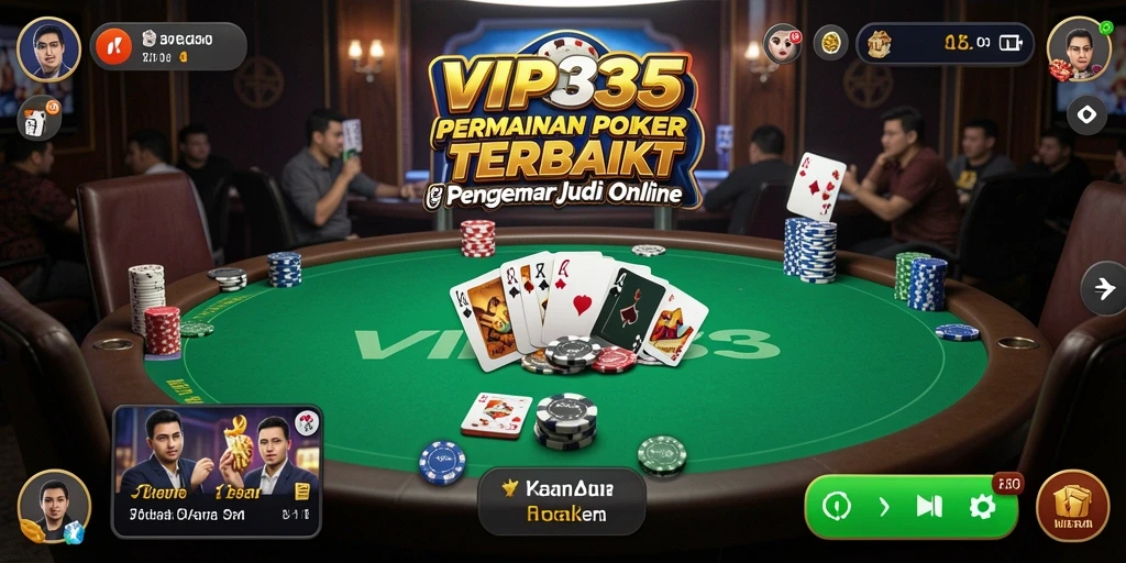 Tampilan menarik dari permainan Poker di VIP333.